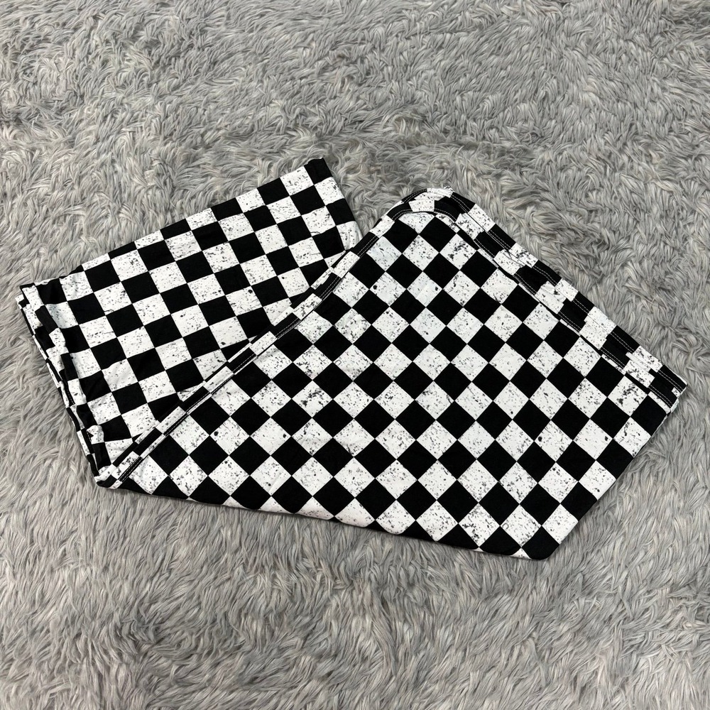 Miller & Co swaddle Blanket White & Black checkered speckled 48x48 NEW